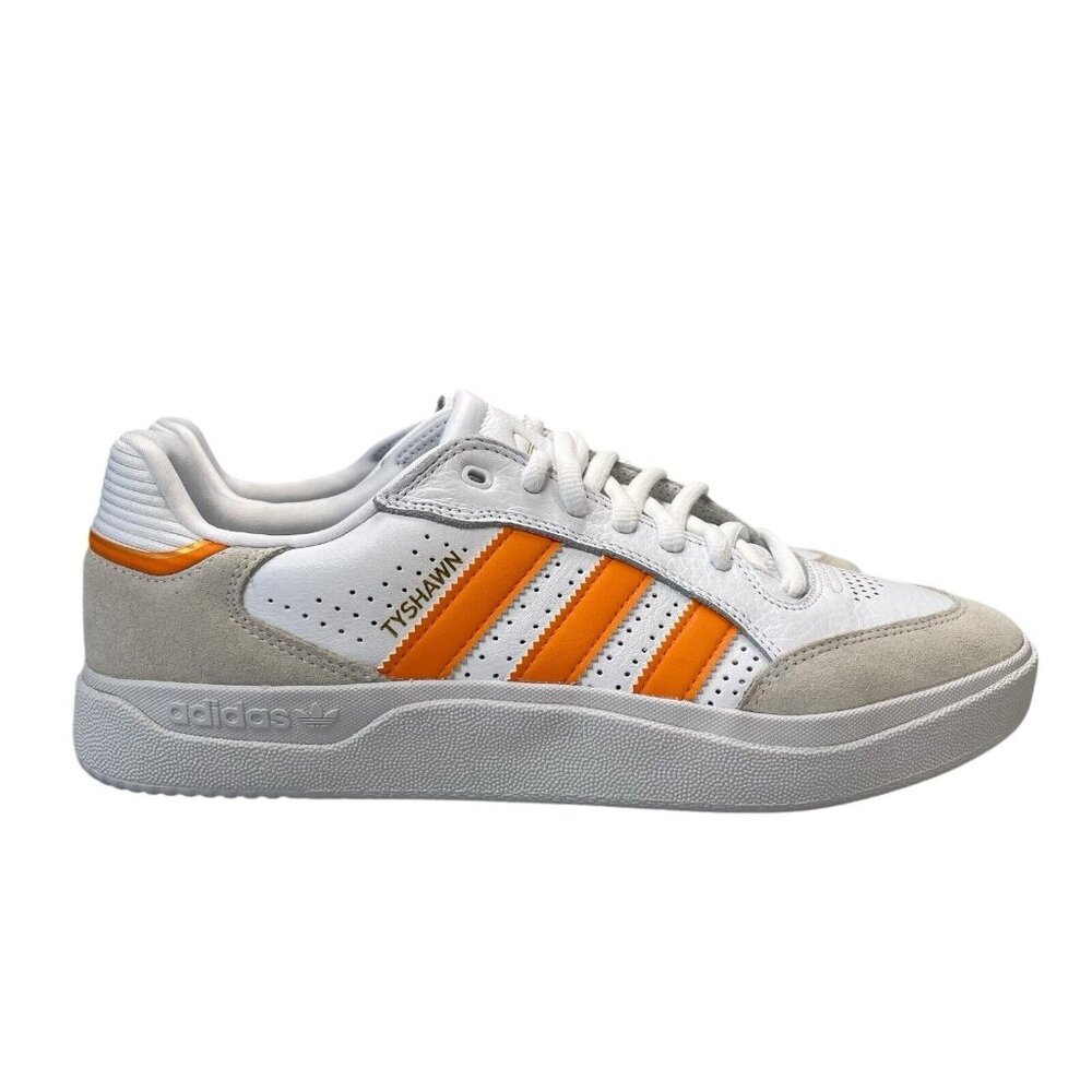 Adidas Tyshawn Low Cloud White Orange Shoes IF4621 Men's Size's 7.5 - 11